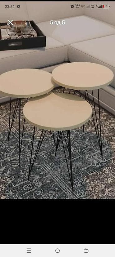 kupujem prodajem stocic: 04. ✨ Set Stočića “Gold” 3/1 Cena: 5500 RSD Unesite luksuznu notu u — 3