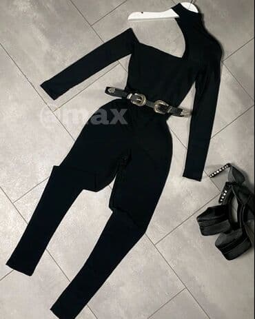 crni elegantni kombinezoni: Novo,WOLF’’Zara JUMPSUIT•Velicine:S M L •Boje:Crna•Cena:3300Din — 1