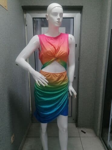 crop top c a: M (EU 38), color - Multicolored, Cocktail, Without sleeves — 1