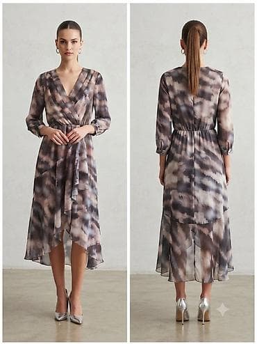 suknja she: Haljina Esito, EU 36 (RUS 42) - Model: midi haljina sa preklopljenim — 6