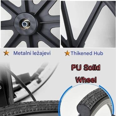 Glucometers: Invalidska kolica – 24-inčni komfortni model sa mekanim sedištem — 5