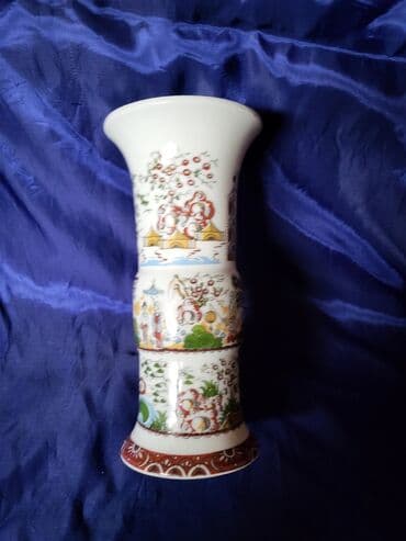 new tekstil: Vaza nova 70te,rucno oslikana Istocna Nemacka. Porcelanska — 6
