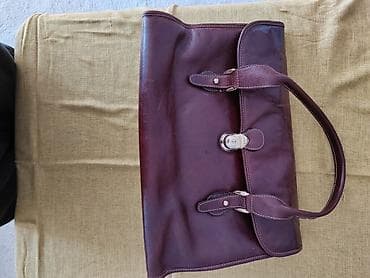 privesci za narukvice pandora: Kožna torba – braon - Materijal: prava koža, glatka sa diskretnom — 7