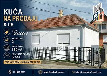 zlatibor kuca prodaja: Na prodaju useljive 2 kuće u mirnom delu Uba! Ukupna površina 180m2 — 1