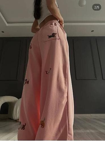 ideen 3: Ženske široke trenerke sa printom pasa - Model: široke nogavice — 7