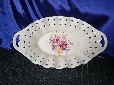 cinije sa drvenim postoljem: Porcelanska vintaz cinija. Porcelanska univerzalna cinija — 2