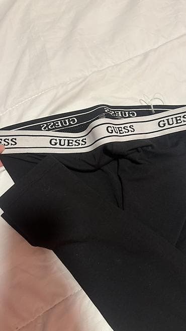 pantalone helanke duzina cm: GUESS ženske helanke – crne - Model sa elastičnim pojasom u — 3