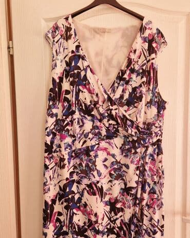 c a haljine 2022: 3XL (EU 46), color - Multicolored, Cocktail, With the straps — 3