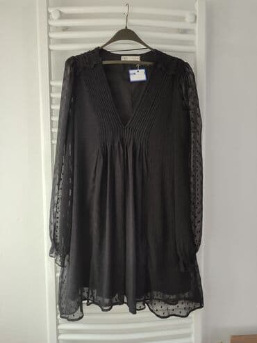 beli sako zara: Zara M, bоја - Crna, Oversize, Dugih rukava — 1