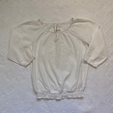 Bodiji i zeke za bebe: H&M romanticna bluza za devojcice Obucena par puta,u super stanju — 1