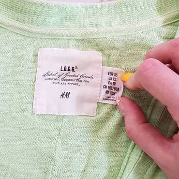 krzno za kaput: H&M, XS (EU 34), Jednobojni, bоја - Zelena — 2