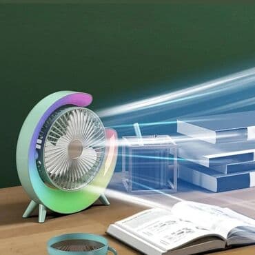 ventilator za kola: 🌞🌞 Stoni ventilator sa RGB svetlom ☀️☀️
Cena 2599 din — 1