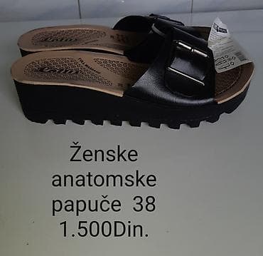 cizme sa biserima: Papuče 38, bоја - Crna — 3