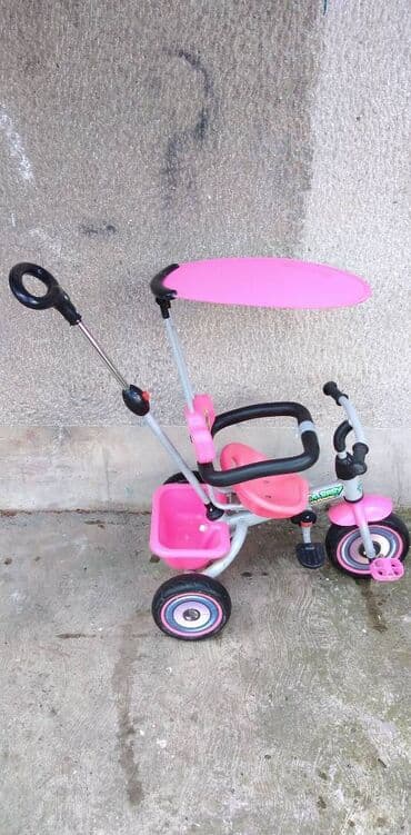 dečiji motor na akumulator: Deciji triciklduz.oko 80,sir.oko 41,vis.sedista oko 35 cm.,mogucnost — 1