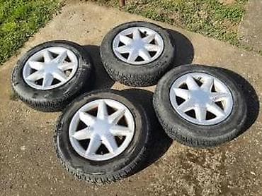 zadnja osovina golf 2: RONAL 4X100 5.5J R13 GUME 165 70 6MM SARE DOT16 | Jako dobro stanje — 1