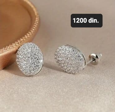 sorc m: Screwback earrings, Material: Cubic zirconia — 2