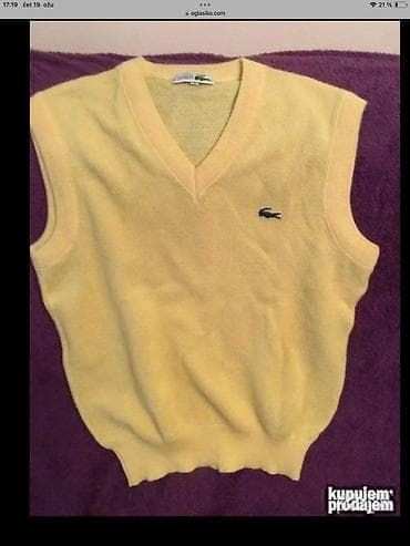 laneni sorc muski: Prsluk Lacoste, bоја - Crna — 10