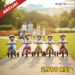 otkup gramofonskih ploča cena: Tricikl Bubamara – dečiji tricikl sa motivom bubamare - Dizajniran za — 4