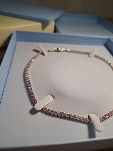 van cleef ogrlica cena: Original Swarovski Matrix Tennis ogrlica sa nežno roze (pink) — 4