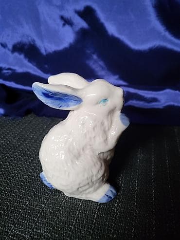 Sušilice: Vintaz nov porcelanski zec.Nemacka. Porcelanska figura zeca,mereni — 2