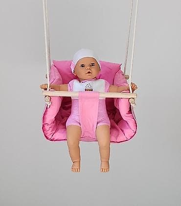 stolica za ljuljanje cena: Ljuljaška za decu HOME LUX BABY PINK Udobna, sigurna i dekorativna — 5