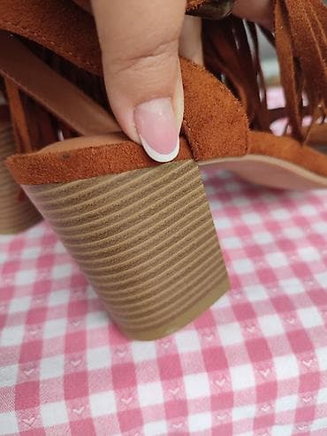 cipele sa punom petom: Ženske sandale – broj 38 - NOVE, dužina unutrašnjeg gazišta 24,5 cm - — 4
