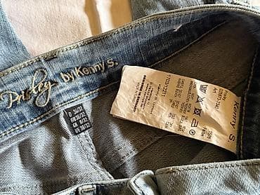 exit pantalone: Farmerke sa vezenim detaljima, veličina odgovara XS i možda S — 3