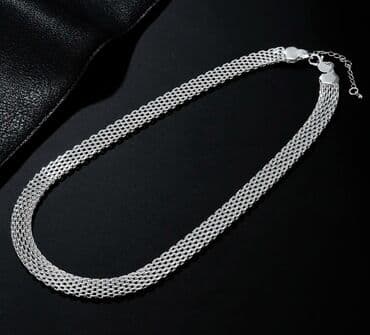Bracelets: Set: Bracelet, Necklace, Material: Silver — 2