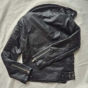 Women's Footwear: Biker jakna – Next - Materijal: crna veštačka koža sa izraženom — 3