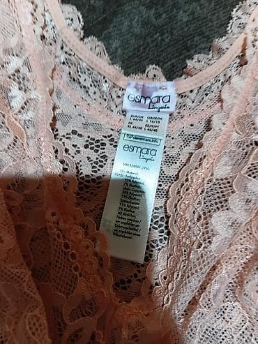 helanke 8: Čipkani bodi Esmara – roze - Brend: Esmara (etiketa vidljiva na — 5
