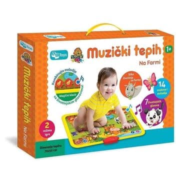 daljinski igracka za bebe: MUZIČKI TEPIH️️ interaktivna bebi igračka Muzički tepih Na farmi • — 1
