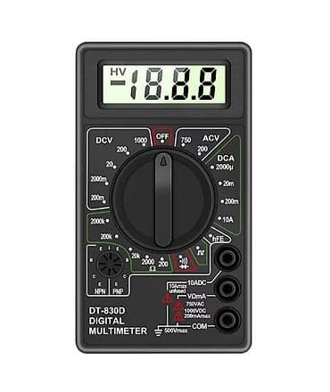 korektor za struju: Digitalni multimetar DT-830B/DT-830D - LCD ekran sa 3½ cifre (1999) — 5