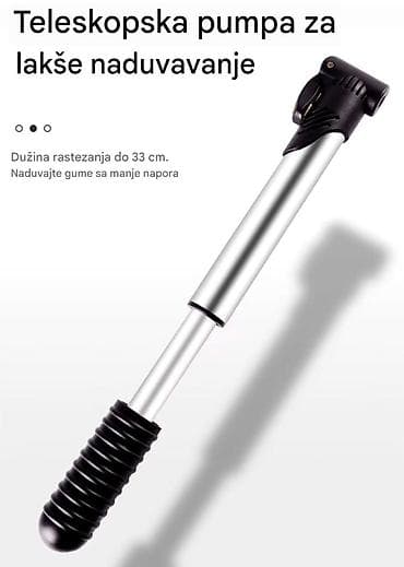 Dečiji bicikli: Nova mala lagana lako prenosiva pumpa. Postiže pritisak 70 PSI — 6