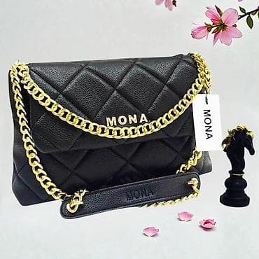 tokice za glavu: Torba MONA – elegantna ženska crossbody/ramena torba sa zlatnim lancem — 10