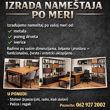 Izrada nameštaja po meri Specijalizovani za proizvodnju nameštaja po