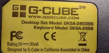 pojacala i zvucnici: Tastatura G-Cube model:GKSA-2803SS ocuvana i ispravna — 5