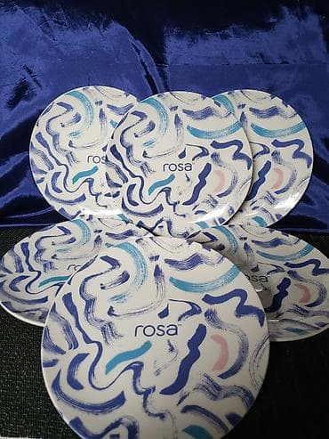 Food products: Tanjiri Rosa porcelanski. Porcelanski tanjiri. Komada 6 u ceni — 1