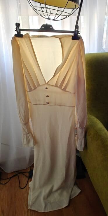 mohito haljine svecane: M (EU 38), color - Beige, Long sleeves — 4