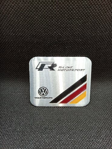 Vozila: Samolepljiva metalna pločica - VOLKSWAGEN R - LINE Samolepljiva — 1