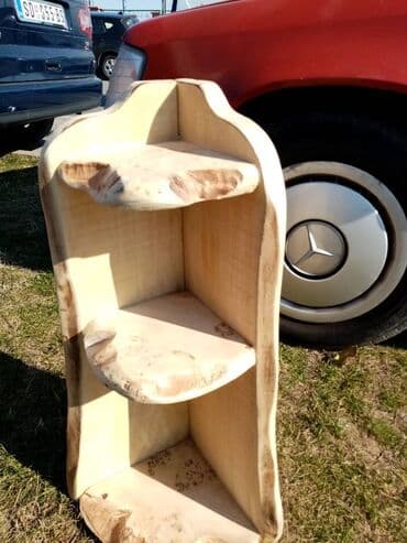 Stolovi: Ugaona Polica NOVA Puno Drvo Masivna AKCIJA Potpuno nova ugaona — 1