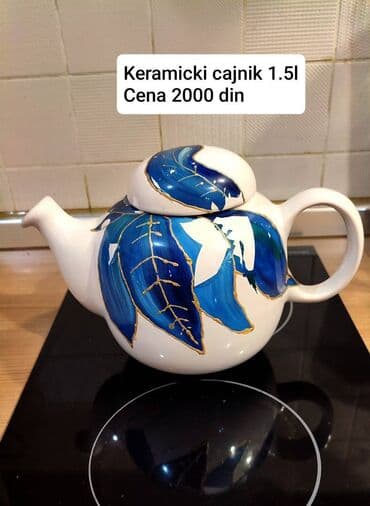 termos solja za kafu metalac: Keramički čajnik 1,5 l - Materijal: kvalitetna keramika - Zapremina — 4