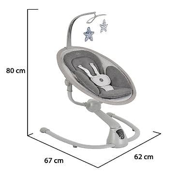 chicco njihalica: Cangaroo Ljuljaška za bebe Cloud Premium – Light Grey (Šifra — 4