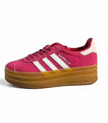 Adidas Gazelle Platform patike – malinasto roze antilop sa belim