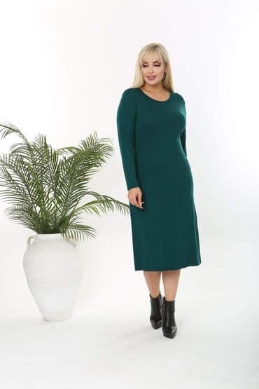 model haljine za punije osobe: Jednobojne haljine za punije dame Cena 2900 din Veličina XL, 2XL — 4