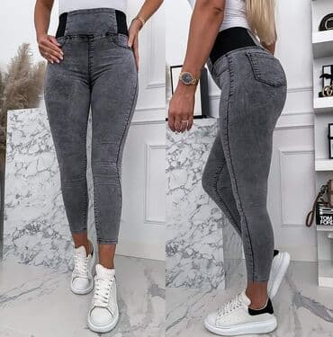pantalone za punije: ⬆️⬆️⬆️ hit farmerke visokog struka za vitkiji i puniji stas u puno — 1
