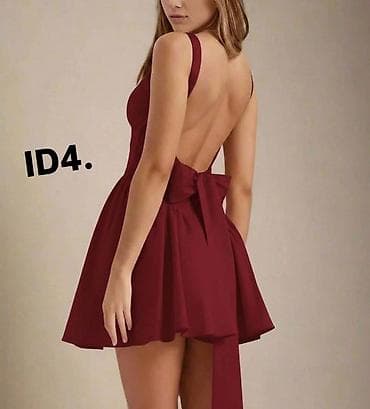 tirolke haljine: Kratka koktel haljina ID4 - Model: mini dužina, široka plisirana — 3