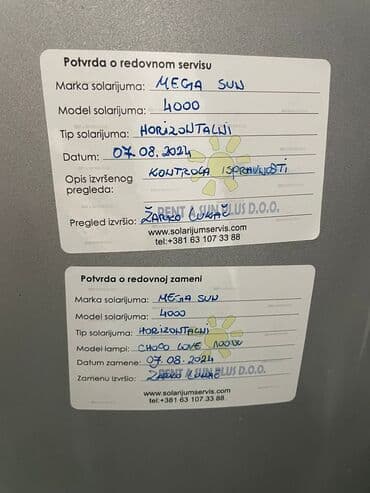 usisivači sa kesom: Mega Sun 4000 horizontalni solarijum sa Mega Clean sistemom. Redovno — 3