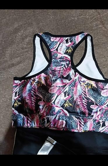 termo pantalone muške: H&M SPORT ženski set za vežbanje – top i helanke - Brend: H&M — 6