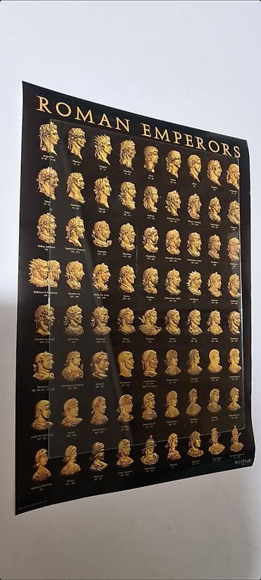 sofa od bele kože: ▪︎Poster “Roman Emperors” – za ljubitelje antike, edukativni i — 4