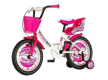 puma patike za fudbal: Bicikl kids Visitor Dalmatian 16" 8" V-brake + kontra, belo/roze — 5